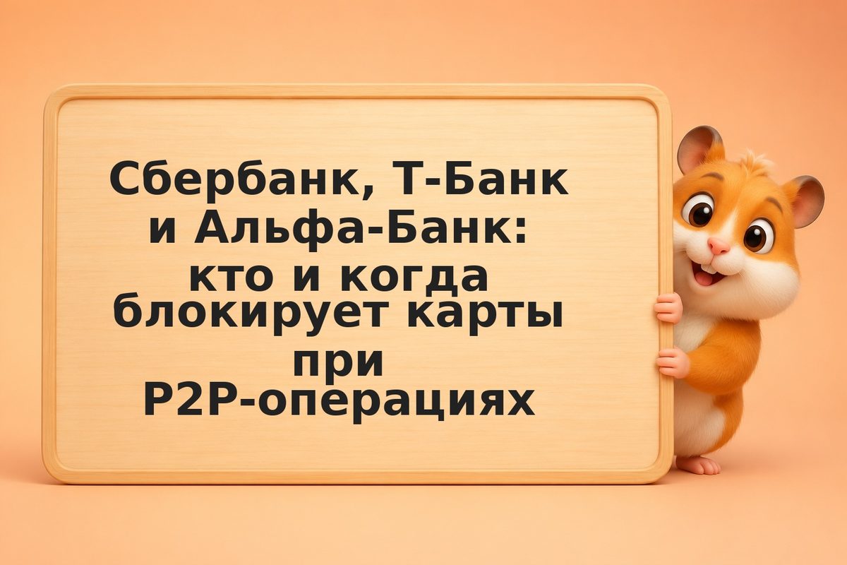 Сбербанк, Т-Банк и Альфа-Банк: кто и когда блокирует карты при P2P-операциях