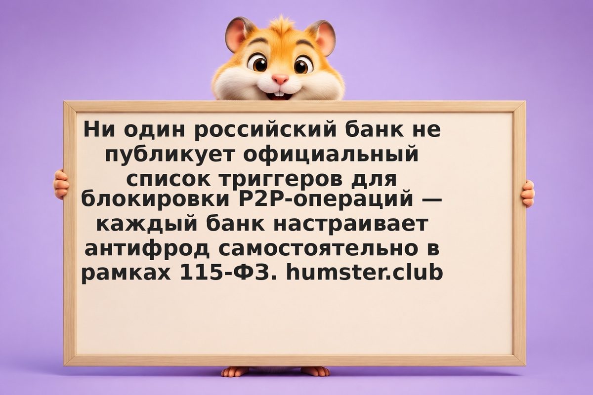 Сбербанк, Т-Банк и Альфа-Банк: кто и когда блокирует карты при P2P-операциях