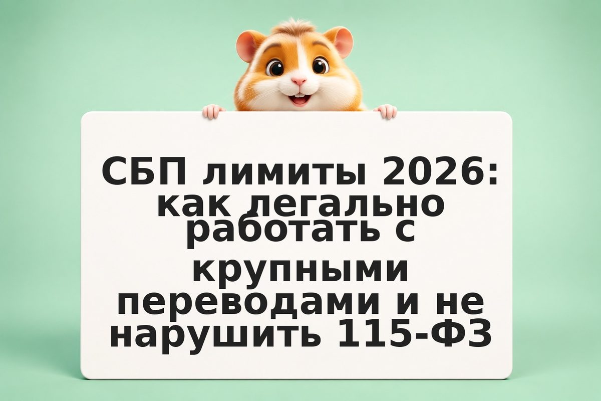 СБП лимиты 2026: как легально работать с крупными переводами и не нарушить 115-Ф