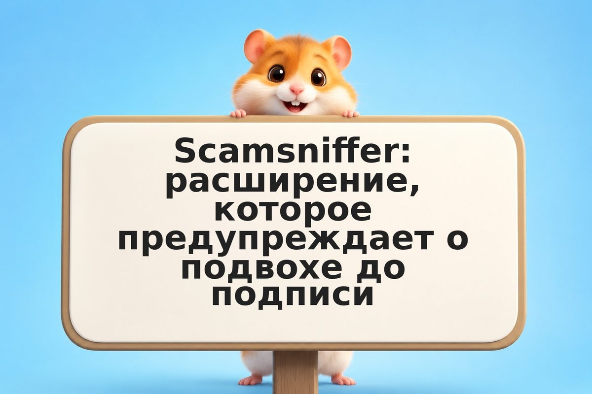 Scamsniffer: расширение, которое предупреждает о подвохе до подписи