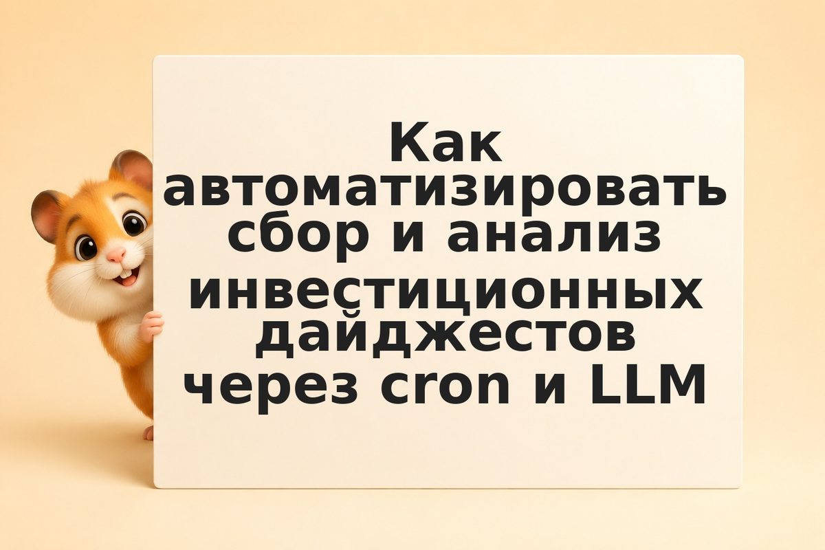 Как автоматизировать сбор и анализ инвестиционных дайджестов через cron и LLM