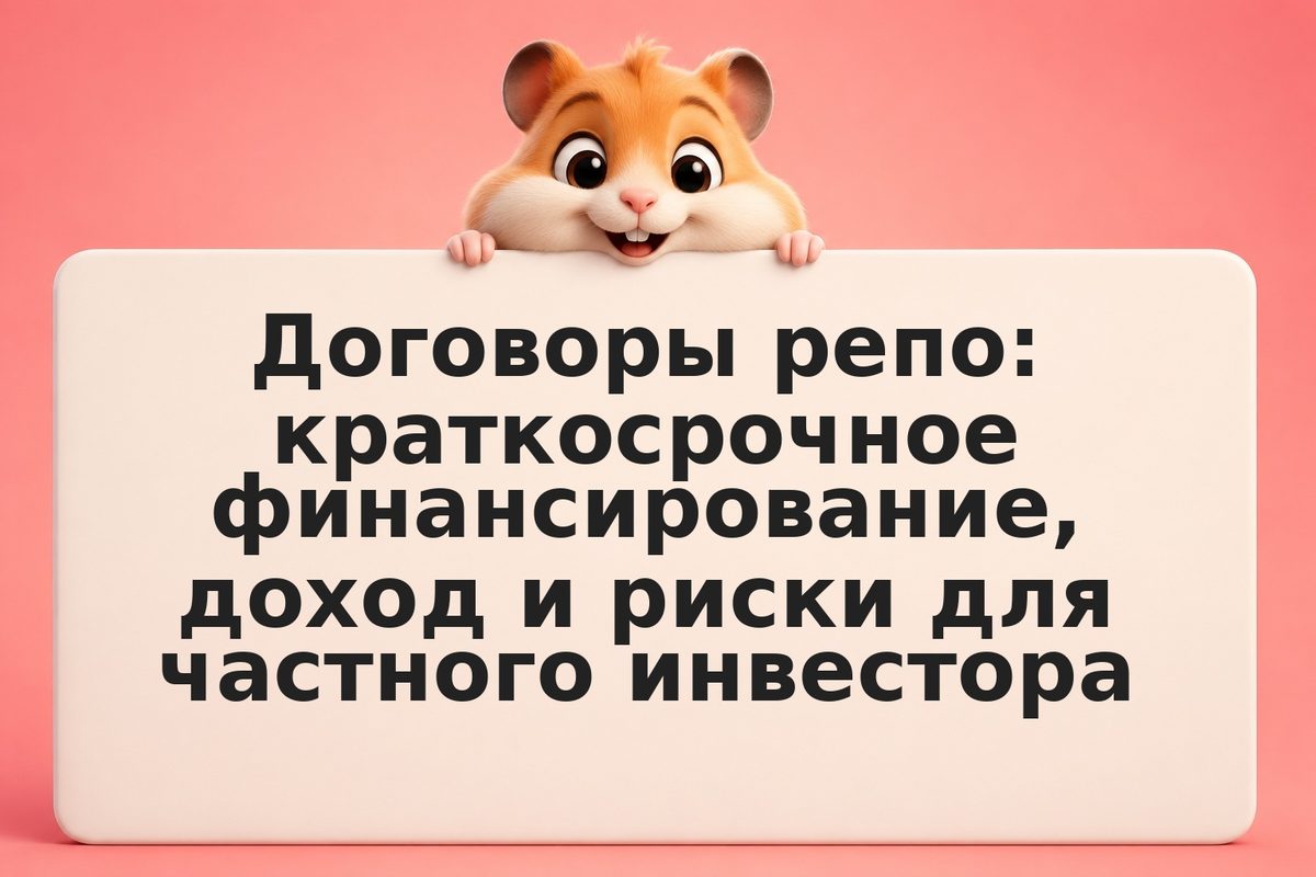 Договоры репо: краткосрочное финансирование, доход и риски для частного инвестор