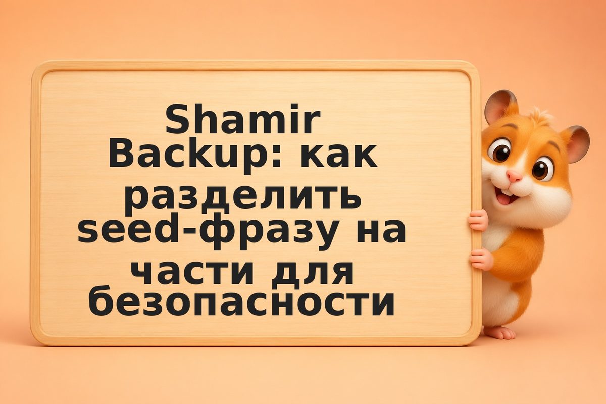 Shamir Backup: как разделить seed-фразу на части для безопасности
