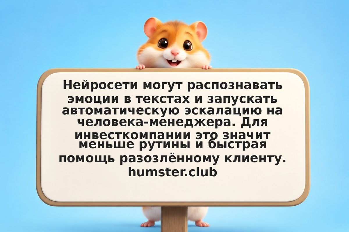 Анализ эмоций: если клиент сердит, передай на человека