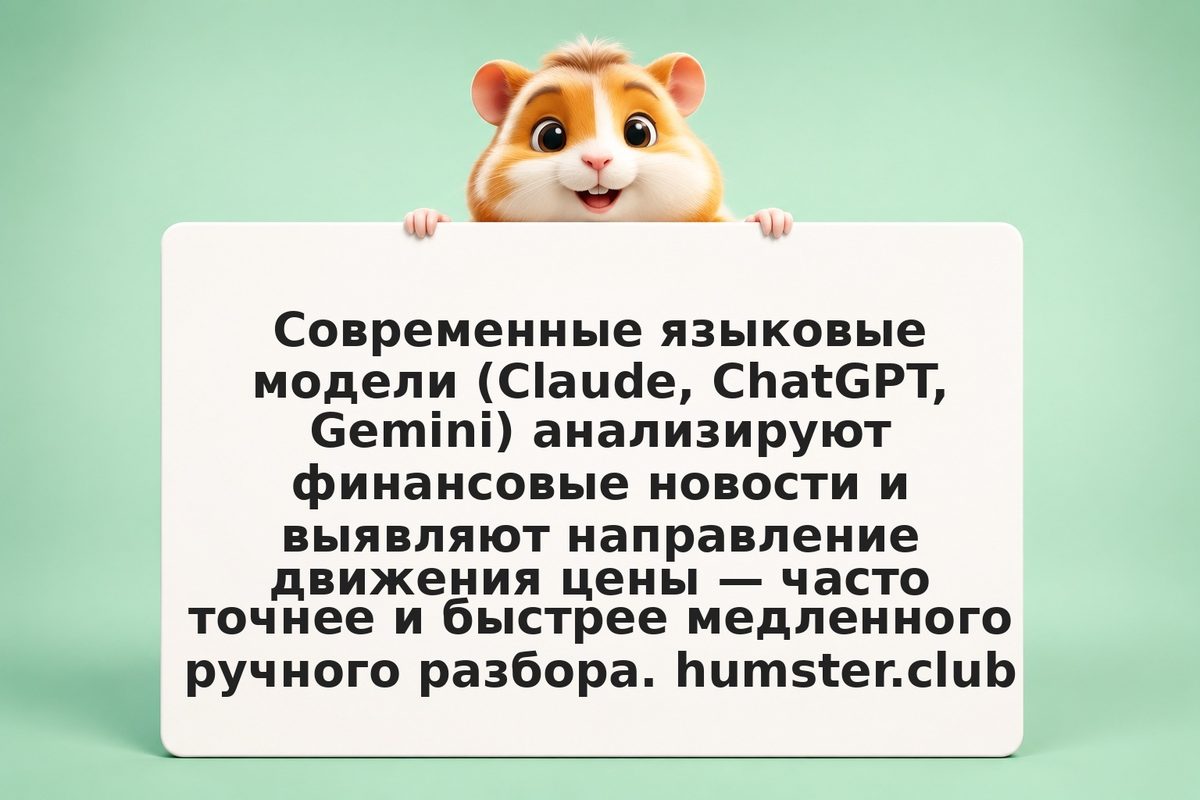 Как нейросеть предсказывает реакцию рынка на новость