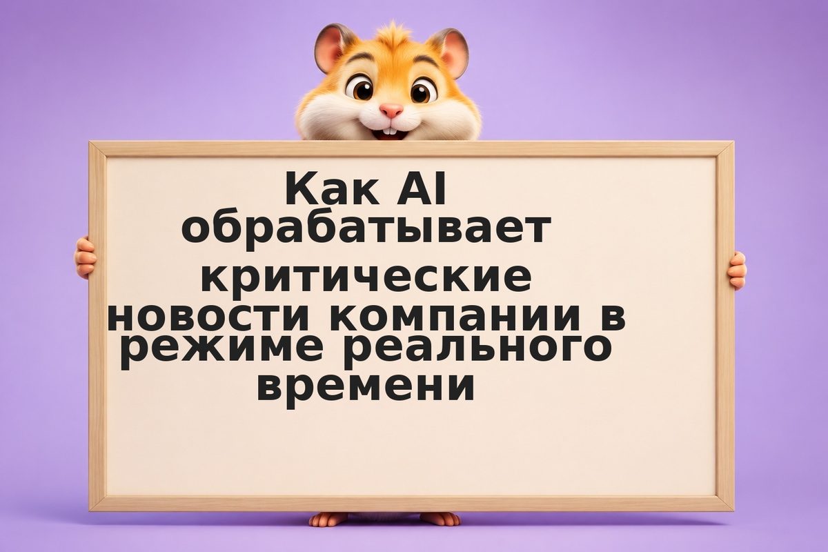 Как AI обрабатывает критические новости компании в режиме реального времени