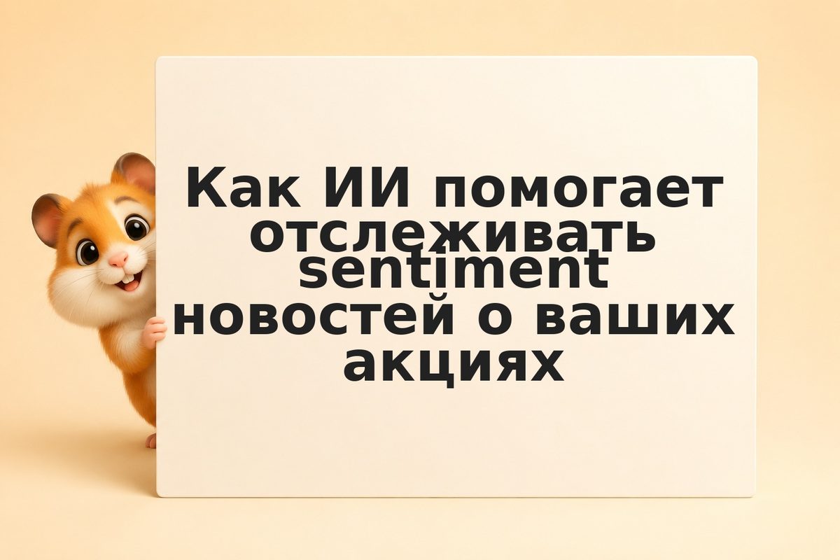 Как ИИ помогает отслеживать sentiment новостей о ваших акциях