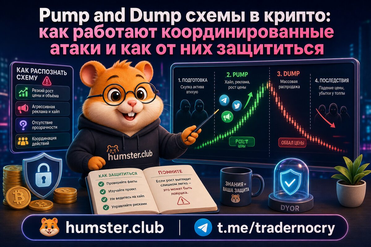 Pump and Dump схемы в крипто: как работают координированные атаки и как от них з