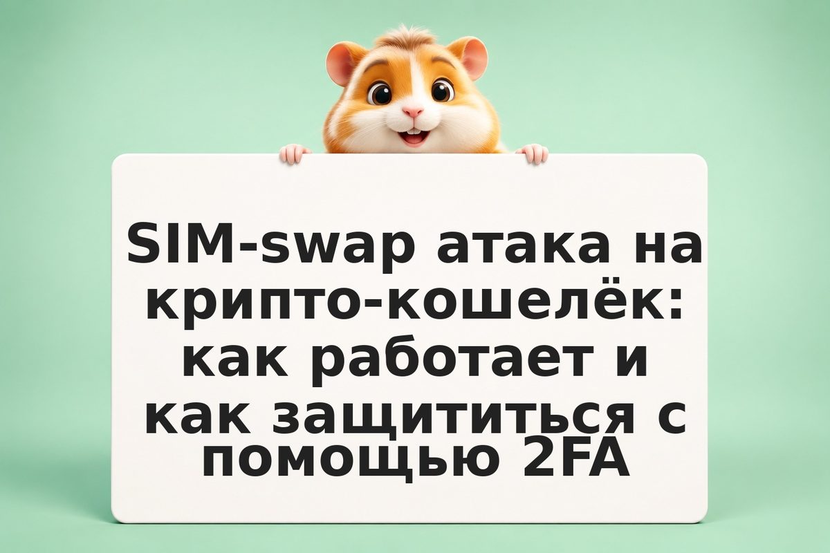 SIM-swap атака на крипто-кошелёк: как работает и как защититься с помощью 2FA