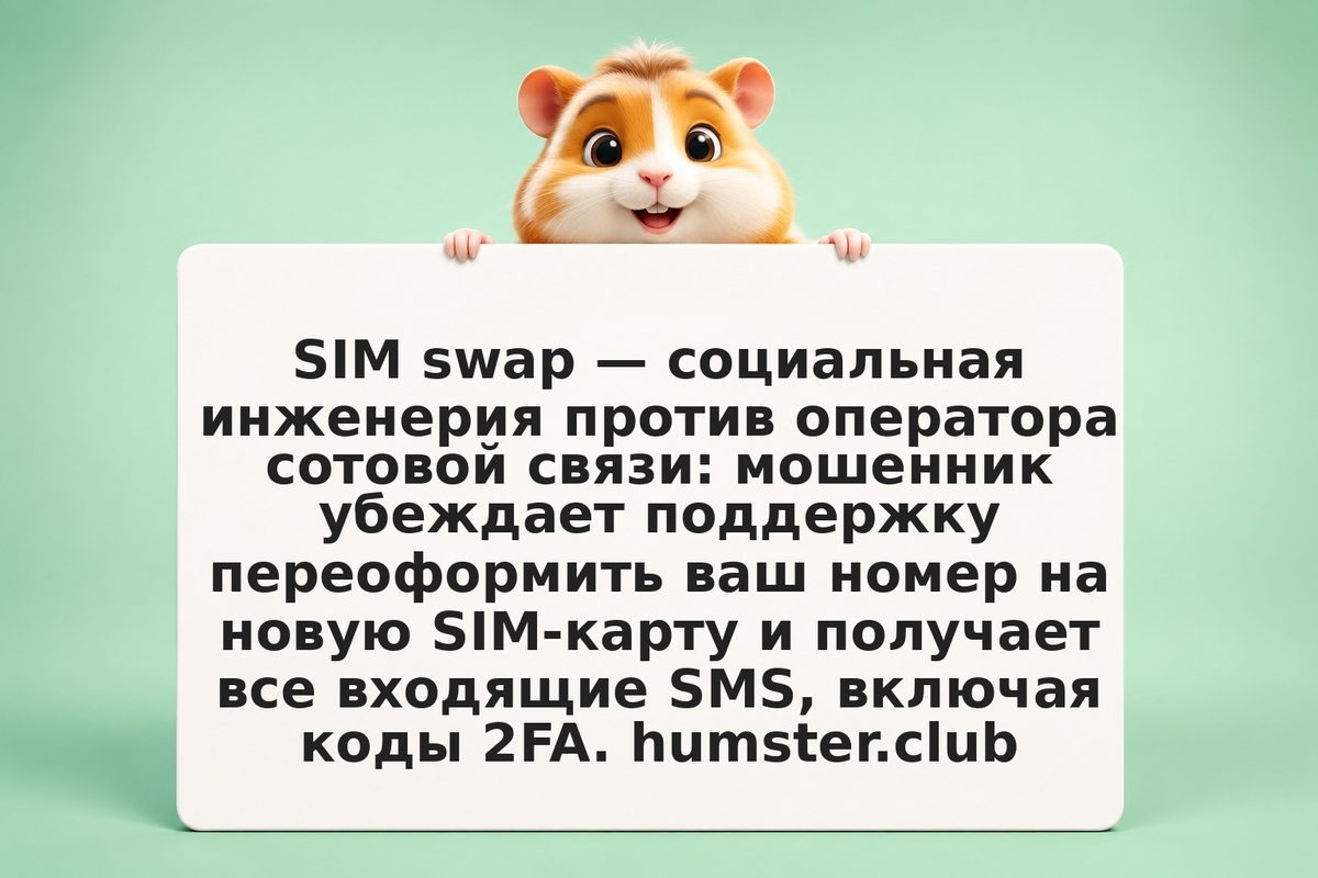 SIM swap атака: как мошенники перехватывают ваш номер телефона и обходят 2FA