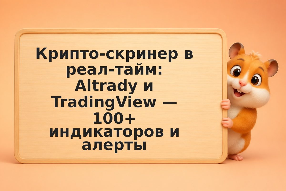Крипто-скринер в реал-тайм: Altrady и TradingView — 100+ индикаторов и алерты