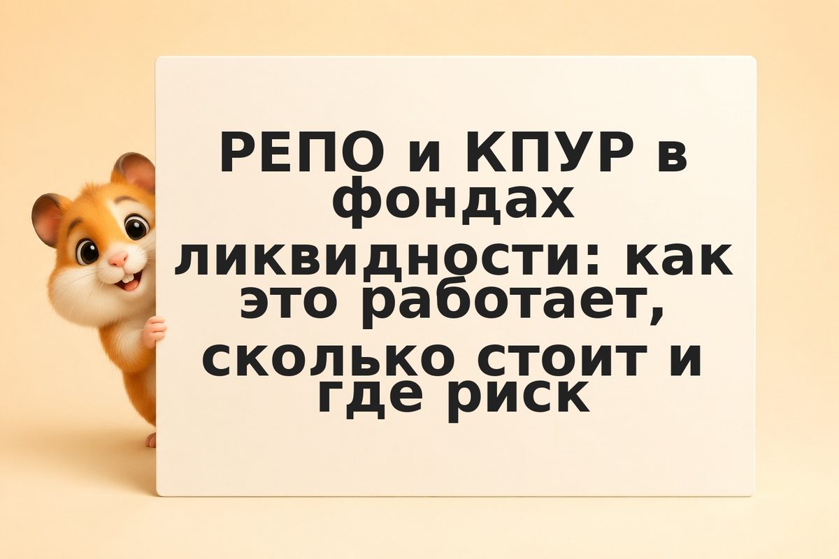 РЕПО и КПУР в фондах ликвидности: как это работает, сколько стоит и где риск