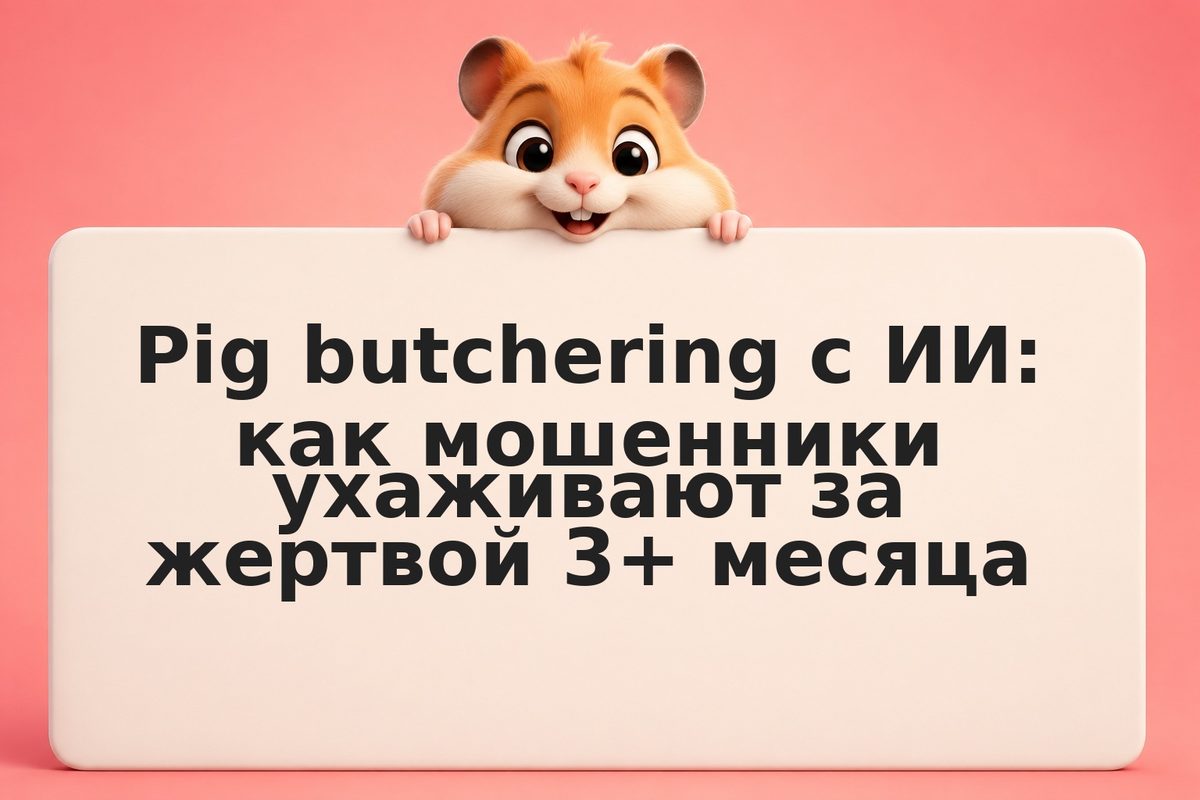 Pig butchering с ИИ: как мошенники ухаживают за жертвой 3+ месяца