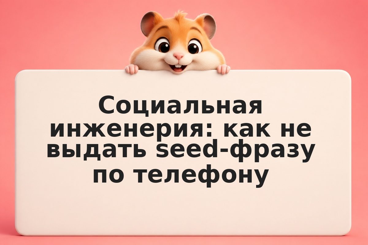 Социальная инженерия: как не выдать seed-фразу по телефону