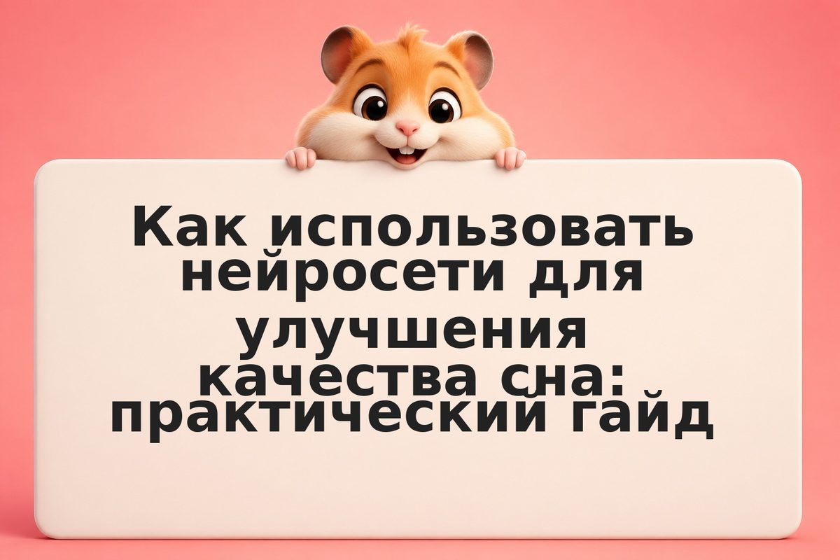 Как использовать нейросети для улучшения качества сна: практический гайд