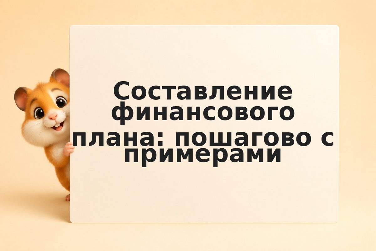 Составление финансового плана: пошагово с примерами