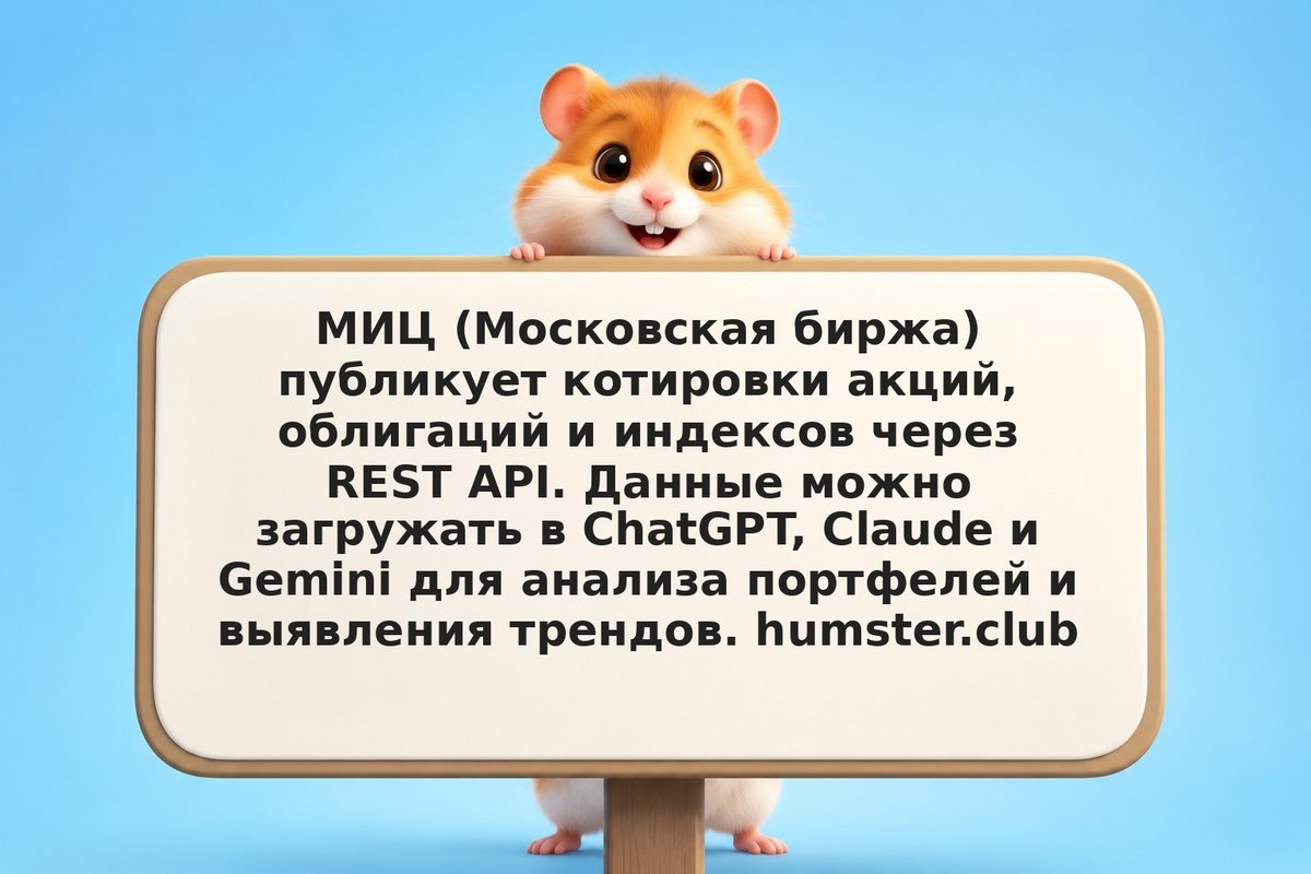 Как получить данные МИЦ Московской биржи для ИИ-анализа: регистрация, API, форма