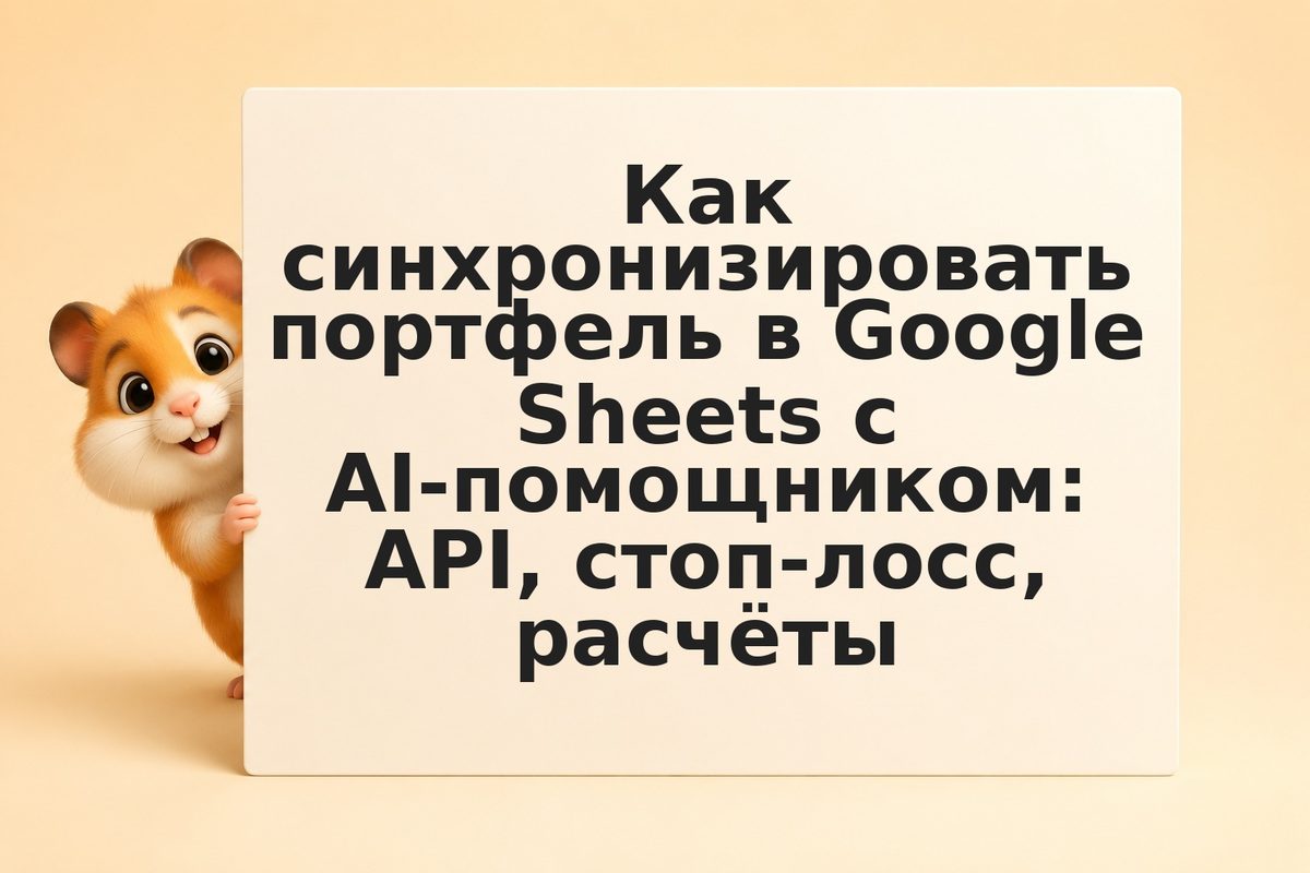 Как синхронизировать портфель в Google Sheets с AI-помощником: API, стоп-лосс, р