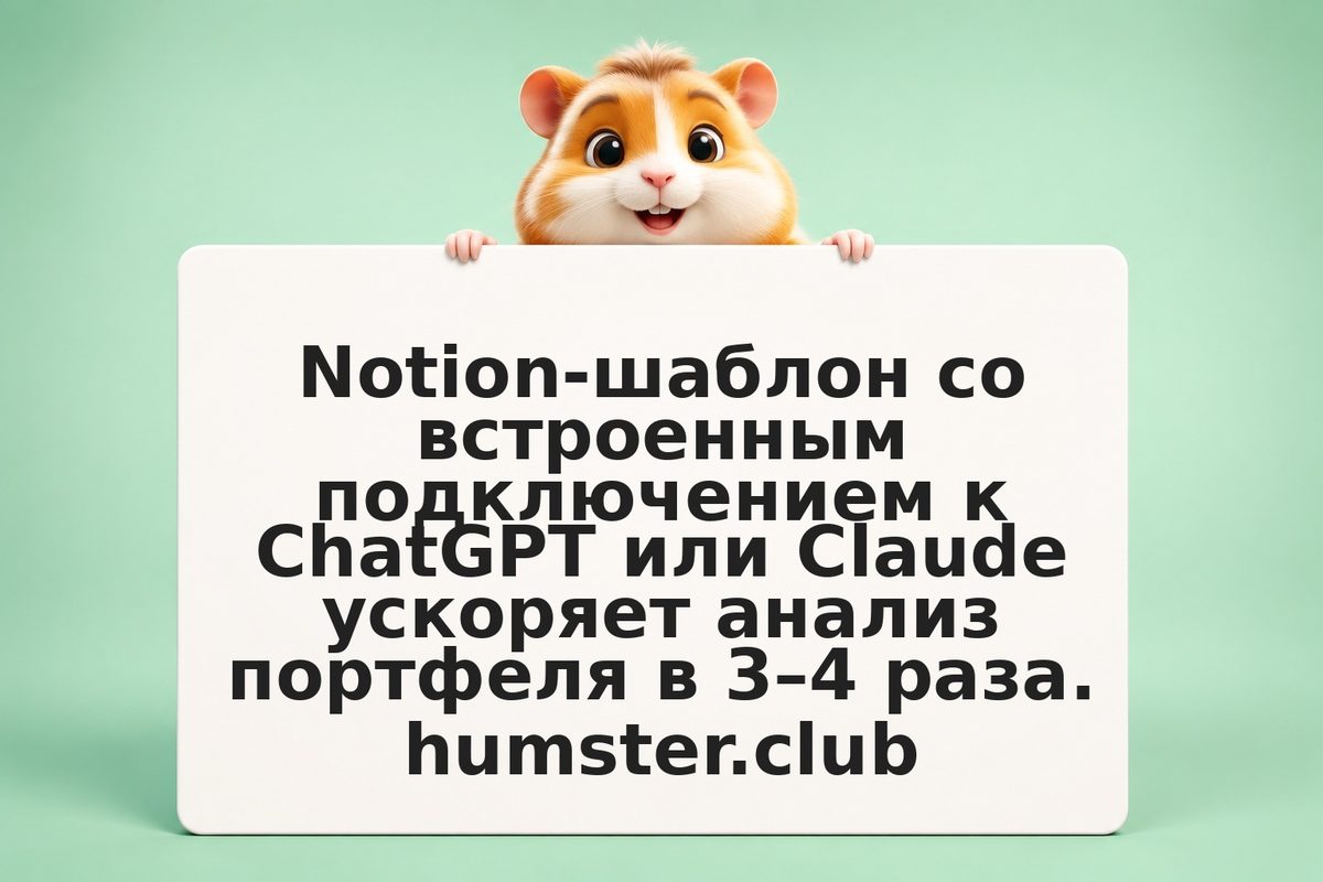 Notion-шаблон для инвестора: как настроить AI-аналитику портфеля