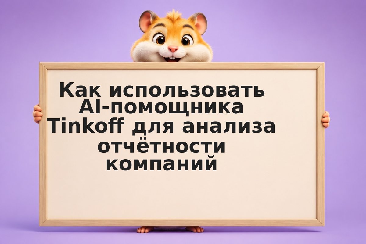 Как использовать AI-помощника Tinkoff для анализа отчётности компаний