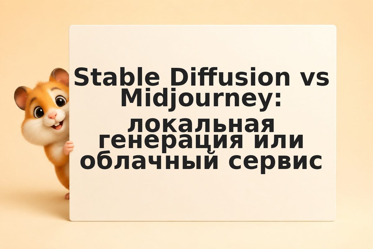 Stable Diffusion vs Midjourney: локальная генерация или облачный сервис