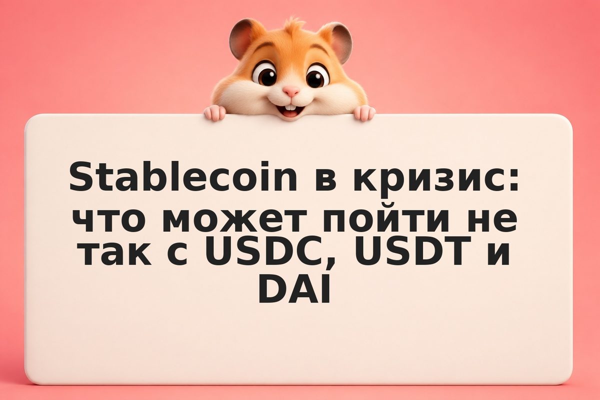 Stablecoin в кризис: что может пойти не так с USDC, USDT и DAI