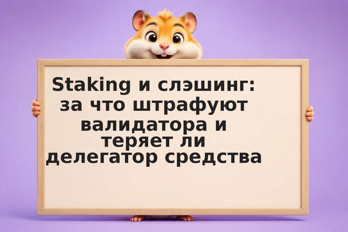 Staking и слэшинг: за что штрафуют валидатора и теряет ли делегатор средства