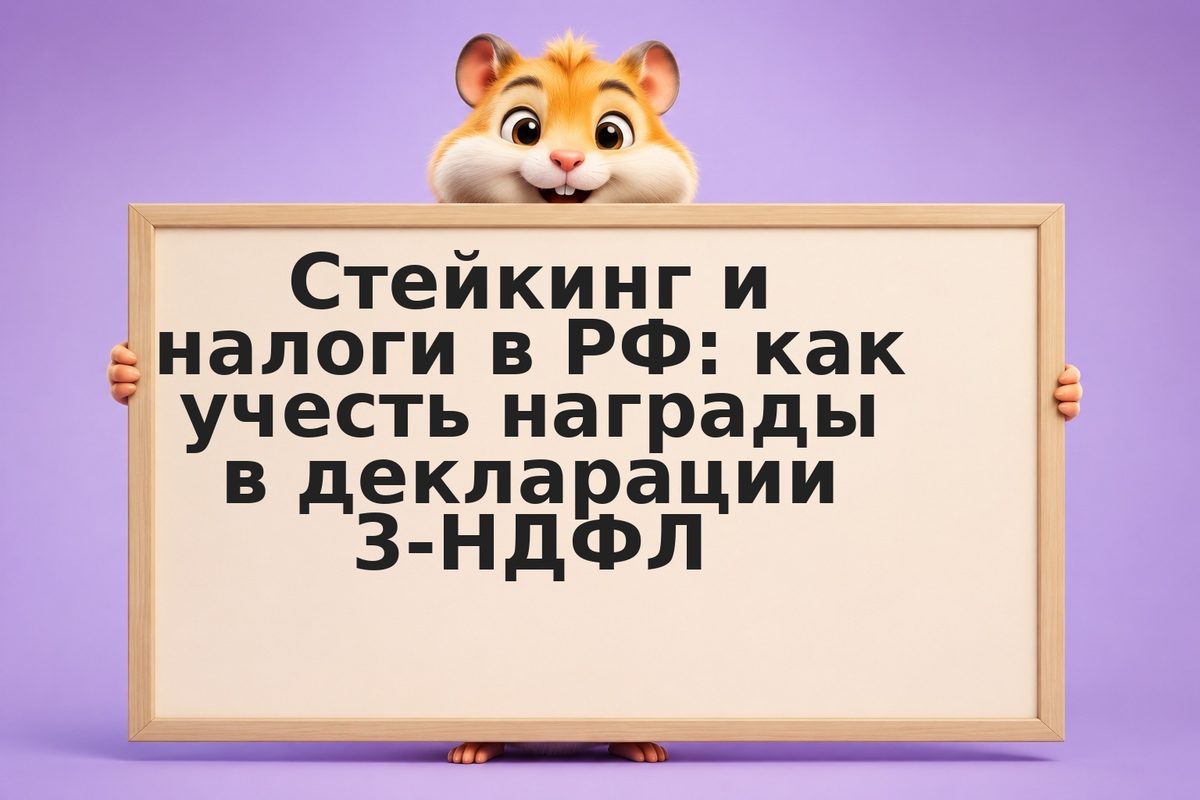 Стейкинг и налоги в РФ: как учесть награды в декларации 3-НДФЛ