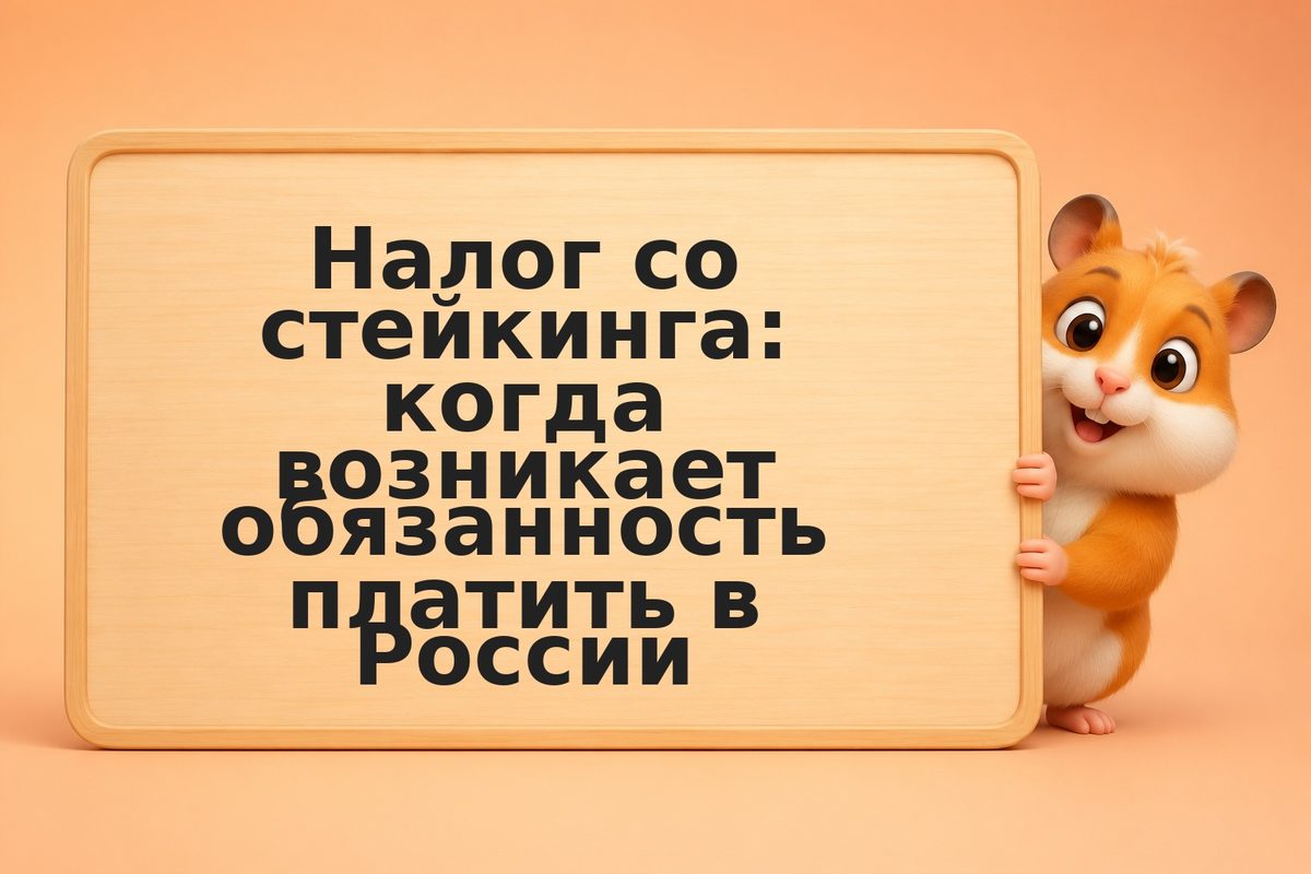 Налог со стейкинга: когда возникает обязанность платить в России
