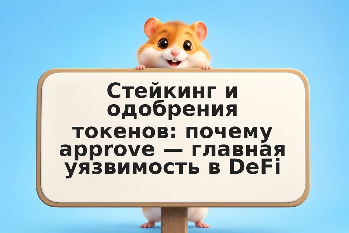 Стейкинг и одобрения токенов: почему approve — главная уязвимость в DeFi