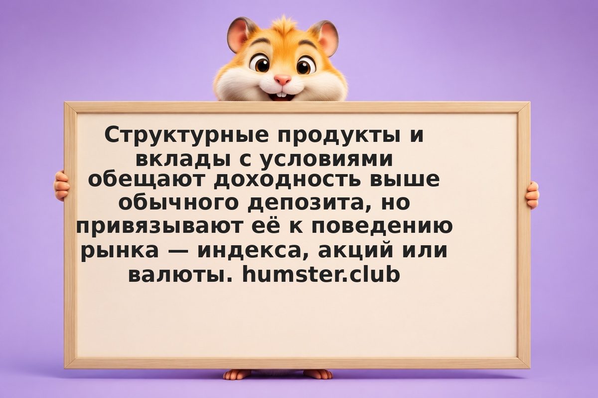 Структурированные вклады: условия и расчёт дохода