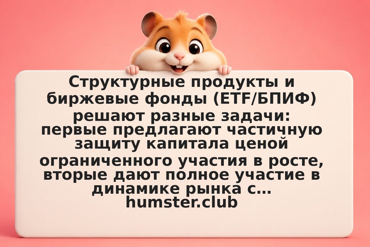 Структурные продукты vs ETF и БПИФ: что выгоднее для инвестора в России