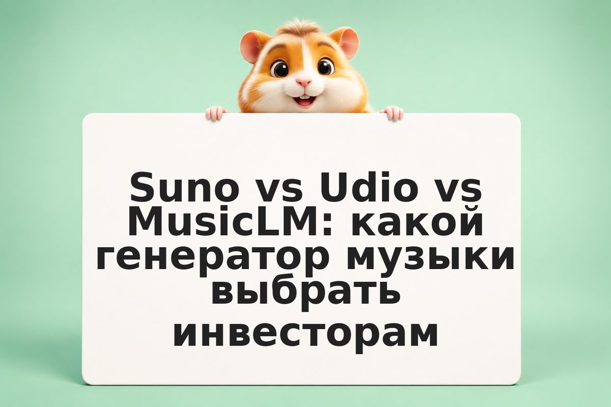 Suno vs Udio vs MusicLM: какой генератор музыки выбрать инвесторам