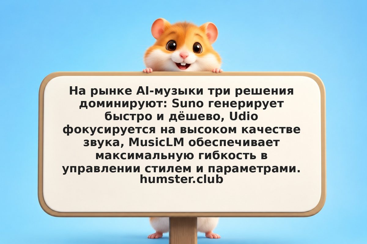 Suno vs Udio vs MusicLM: какой генератор музыки выбрать инвесторам