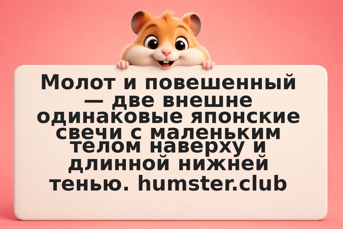 Свеча молот и повешенный: как читать разворотные паттерны
