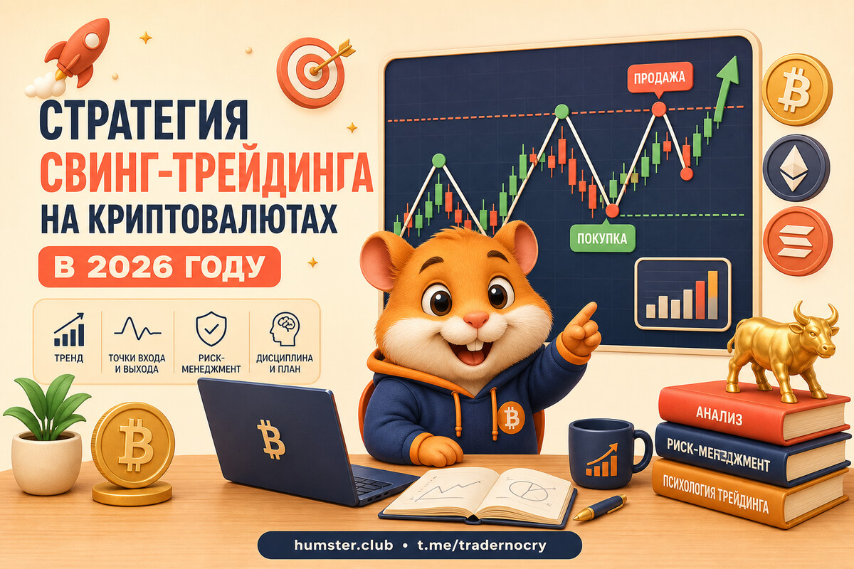 Swing-трейдинг на криптовалюте: стратегии входа, выхода и управление рисками