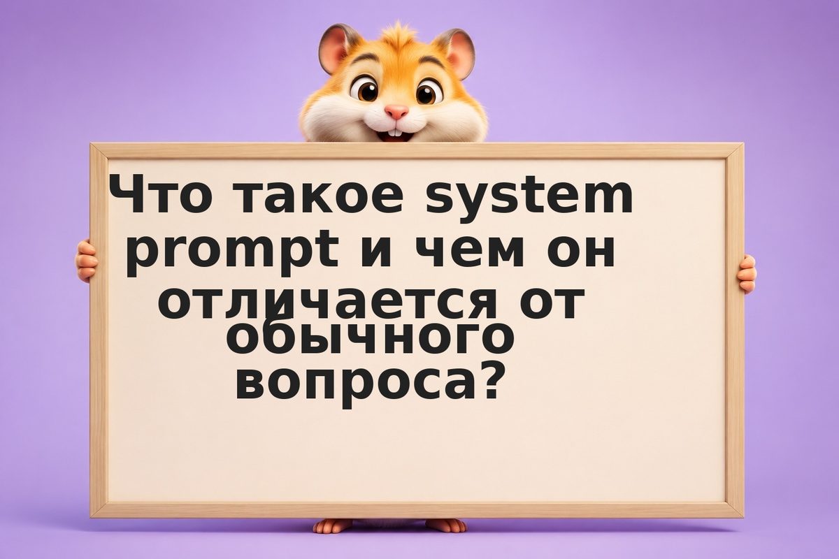 System prompt: главная инструкция, которая правит всем