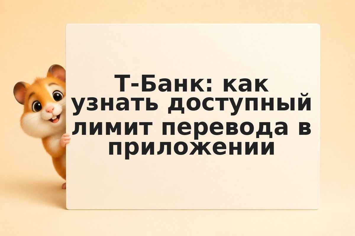 Т-Банк: как узнать доступный лимит перевода в приложении