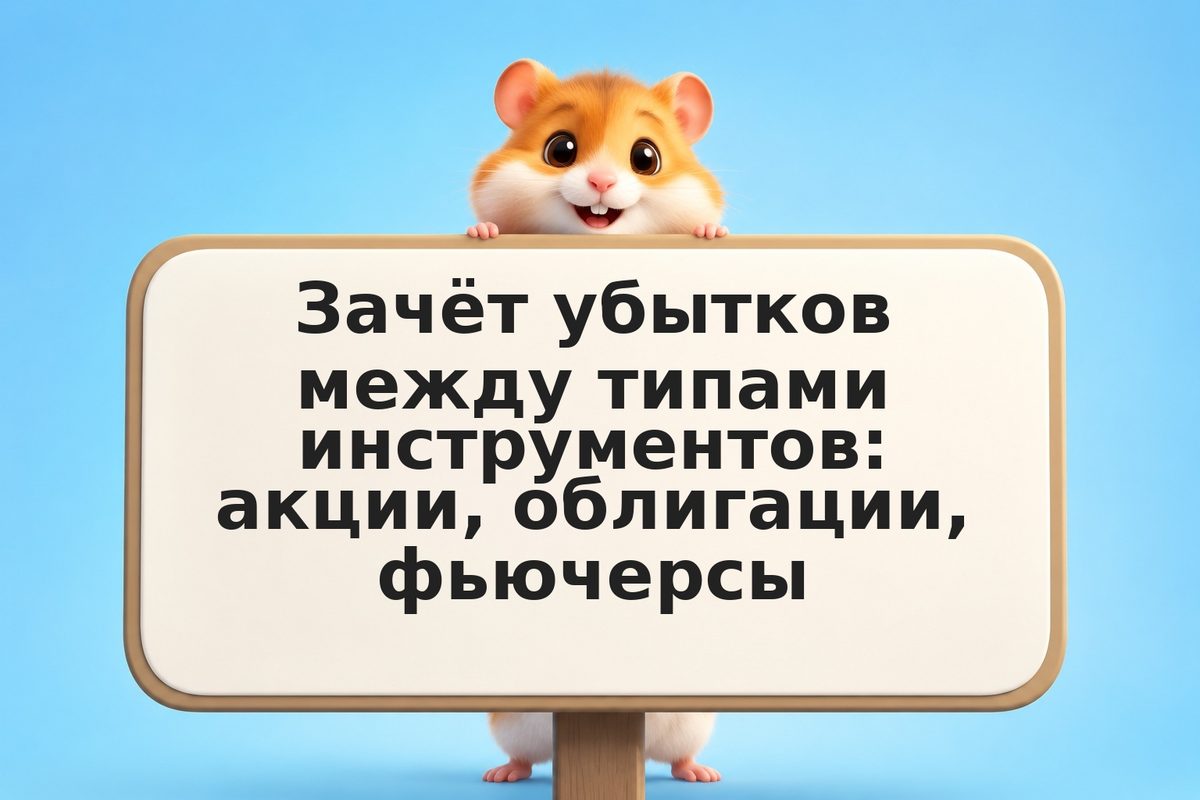 Зачёт убытков между типами инструментов: акции, облигации, фьючерсы