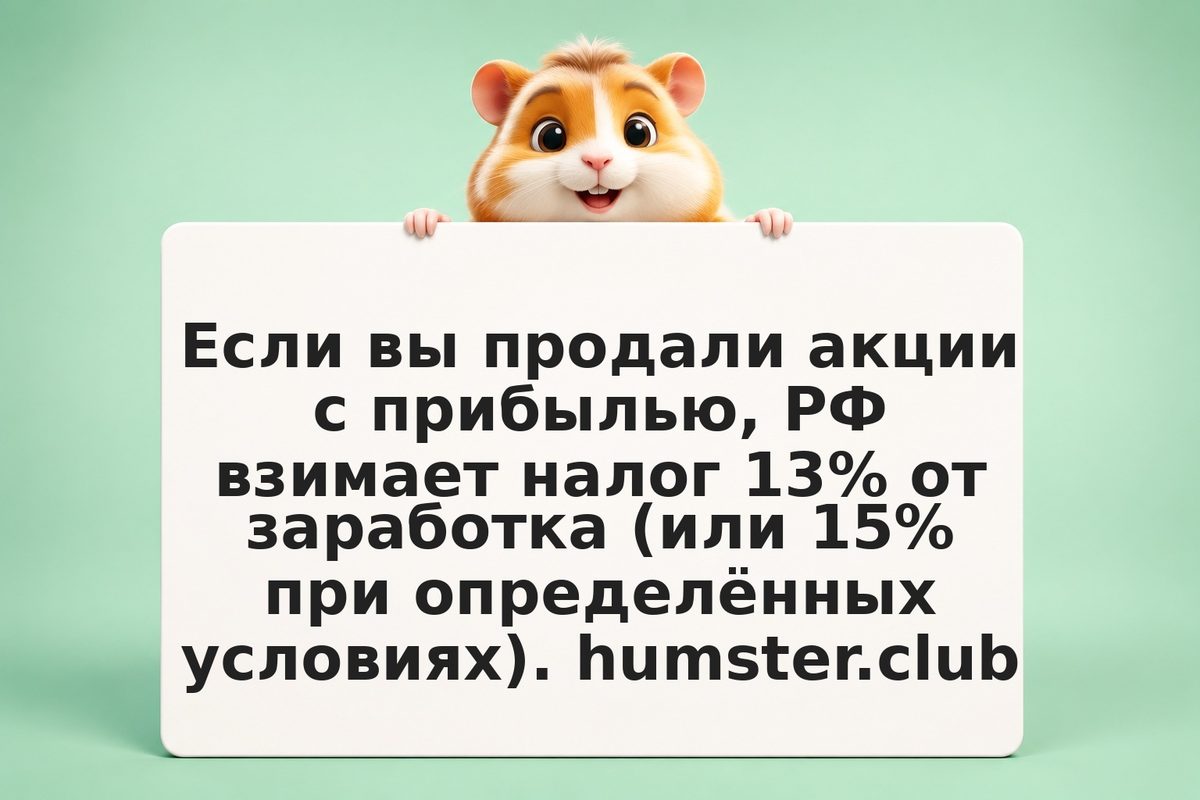 Налог с продажи акций: НДФЛ 13%/15%, как платить и законно снизить