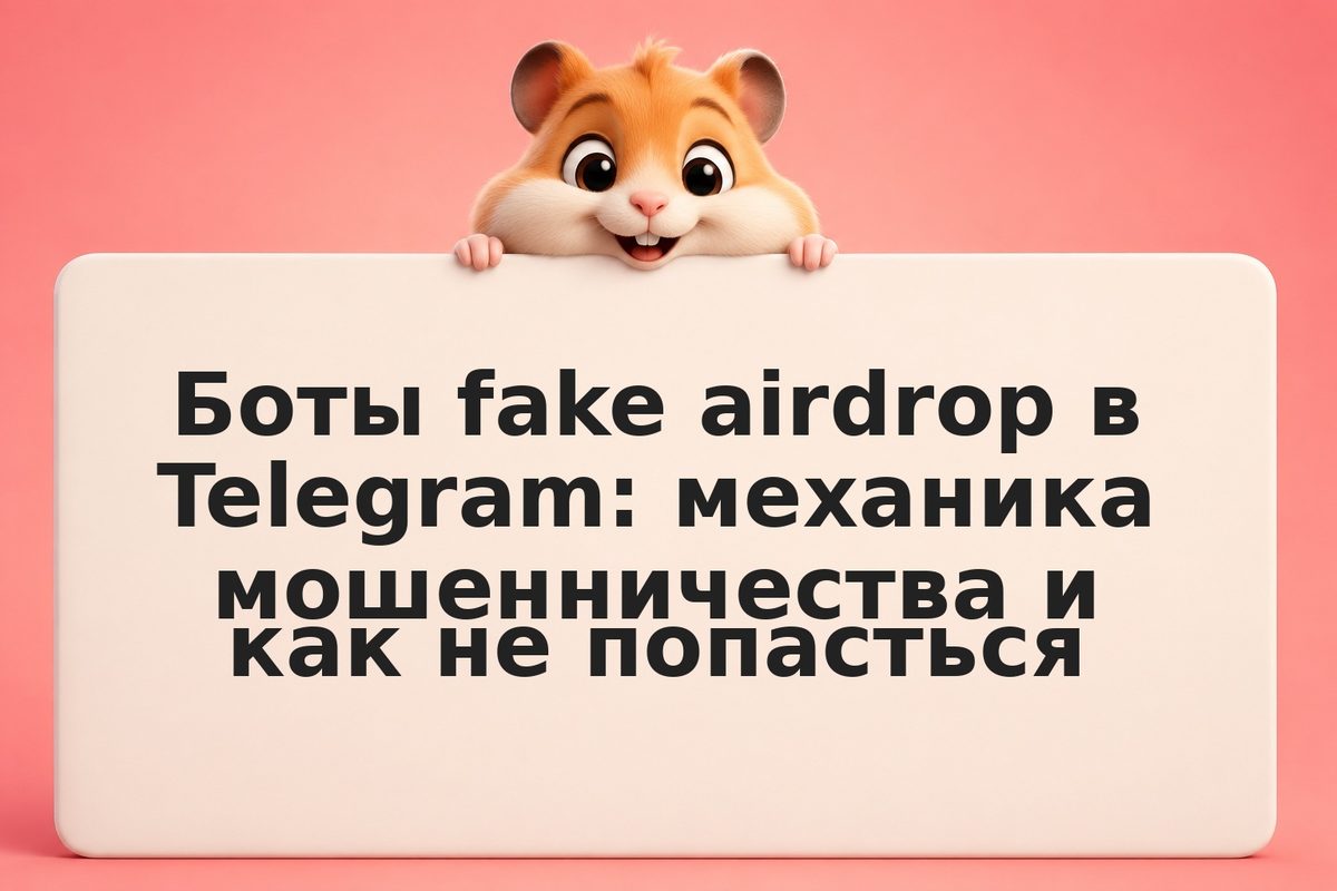 Боты fake airdrop в Telegram: механика мошенничества и как не попасться