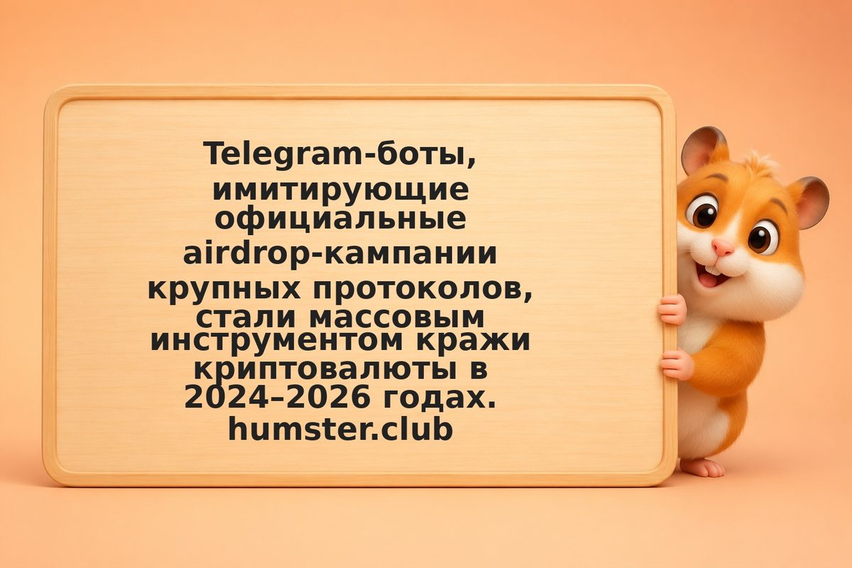Боты fake airdrop в Telegram: механика мошенничества и как не попасться