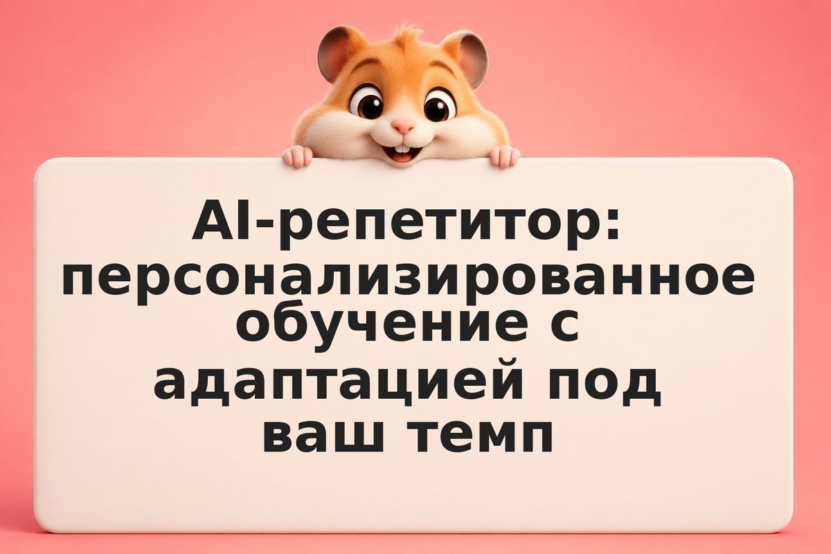 AI-репетитор: персонализированное обучение с адаптацией под ваш темп