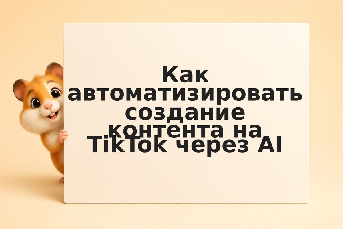Как автоматизировать создание контента на TikTok через AI