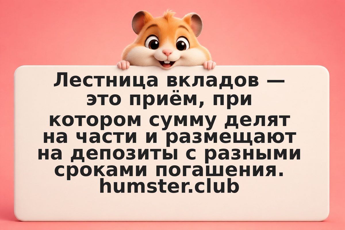 Лестница депозитов: стратегия вкладов разных сроков
