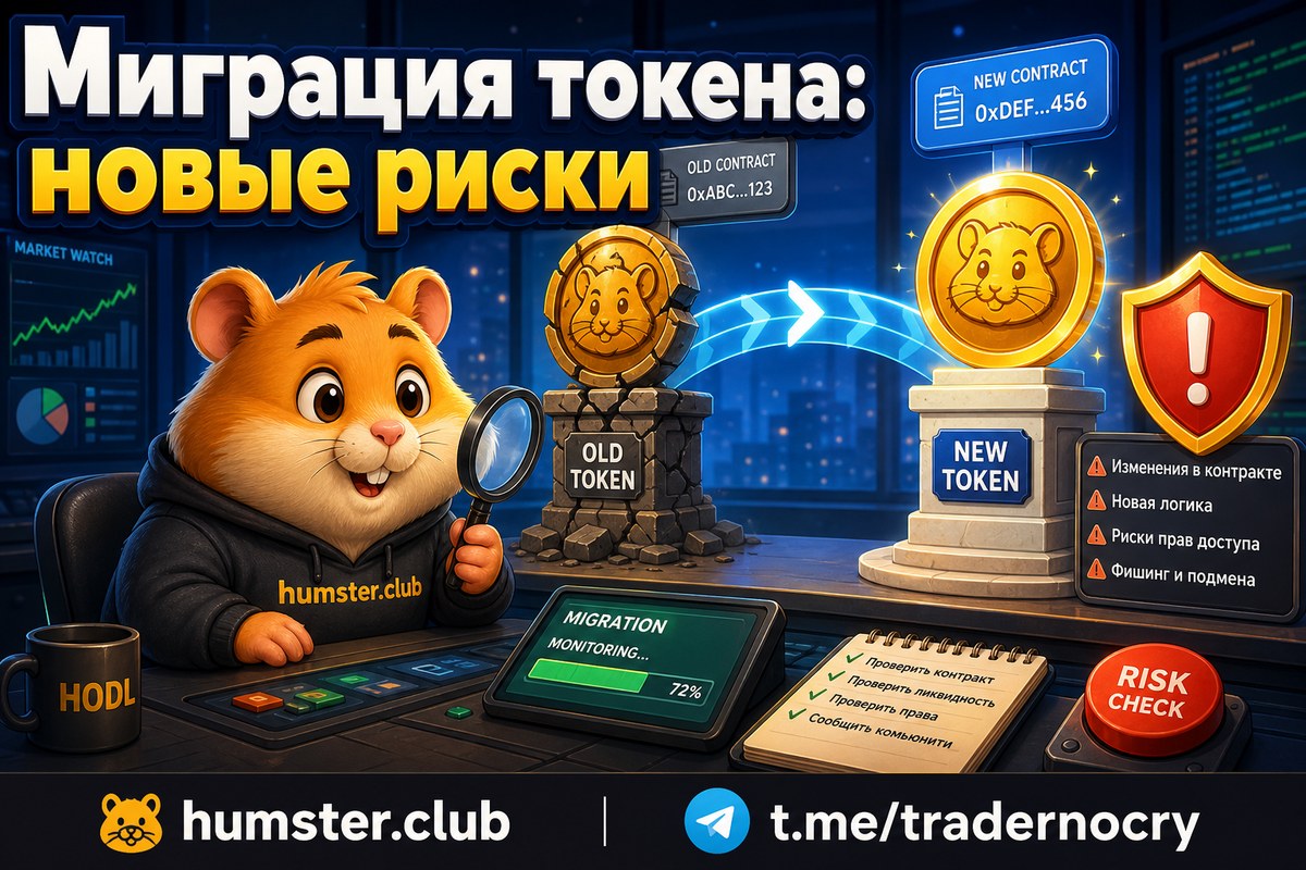 Миграция токена на новый контракт: риски и как правильно перевести