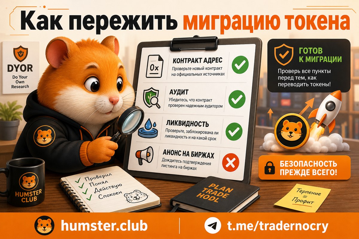 Миграция токена на новый контракт: риски и как правильно перевести