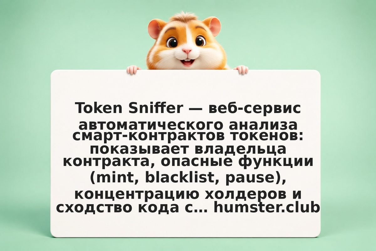 Token Sniffer: как проверить смарт-контракт токена на rug-pull и признаки скама
