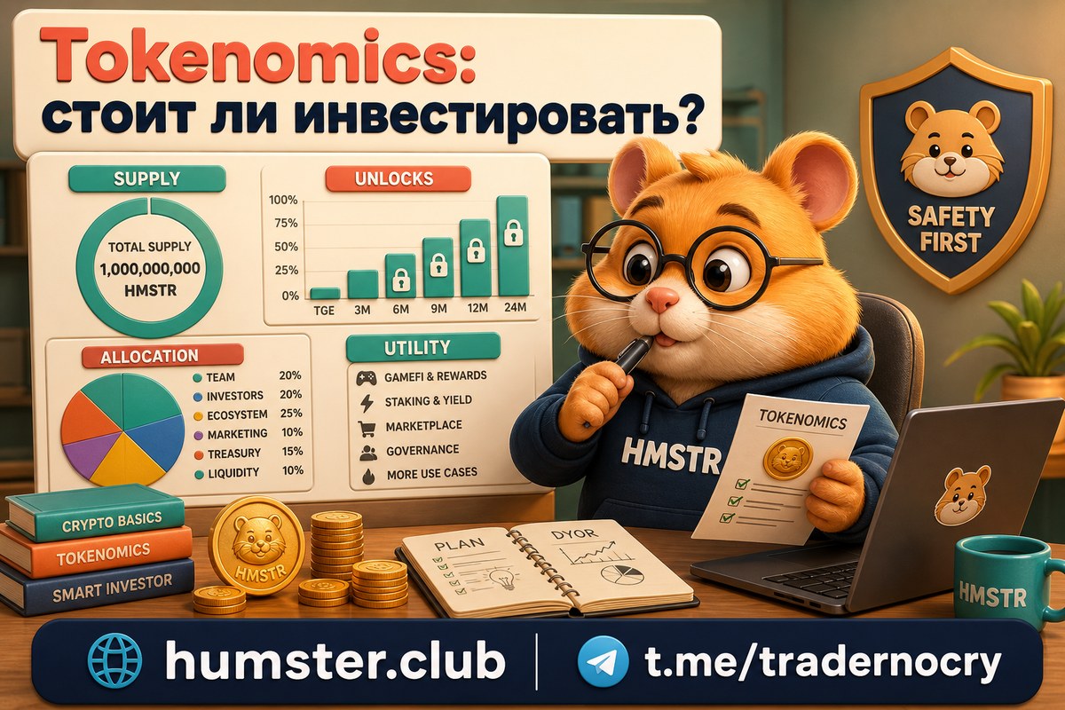 Анализ токеномики: распределение токенов, вестинг, эмиссия и механика стейкинга