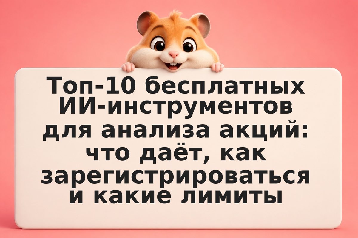Топ-10 бесплатных ИИ-инструментов для анализа акций: что даёт, как зарегистриров